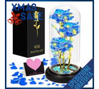 Rosa Eterna Idea Regalo Natale Bella la Bestia Confezione Regalo Biglietto Augir