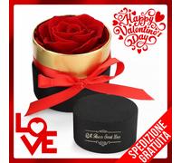 Rosa Eterna per San Valentino Confezione Idea regalo rosa stabilizzata
