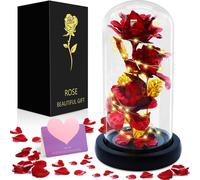 Rosa Eterna Rosa rossa Vera Festa della MAMMA Rosa Stabilizzata Idea Regalo Lei