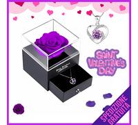Rosa Eterna San Valentino Idea Regalo per Lei Regalo Rosa Stabilizzate con Colla
