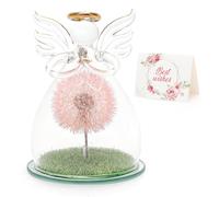 Rosa eterna sotto campana con LED, fiori di rosa luminosi, fiore artificiale regalo per donna, mamma, nonna, festa della mamma, matrimonio, compleanno PGY