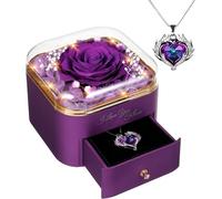 Rosa Eterna Stabilizzata Idee Regalo Donna, Mamma, Moglie, Rosa Eterna Con Colla