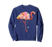 Rosa Fenicottero Acquerello T Shirt Fiori Hawaiani Flore Felpa