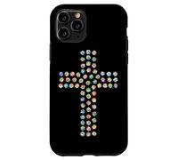 Rosa Fiore Divina Fede Religiosa Croce Cristiana Cristo Custodia per iPhone 11 Pro