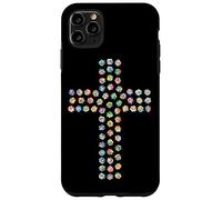 Rosa Fiore Divina Fede Religiosa Croce Cristiana Cristo Custodia per iPhone 11 Pro Max