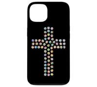 Rosa Fiore Divina Fede Religiosa Croce Cristiana Cristo Custodia per iPhone 13