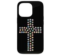 Rosa Fiore Divina Fede Religiosa Croce Cristiana Cristo Custodia per iPhone 13 Pro