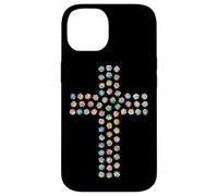 Rosa Fiore Divina Fede Religiosa Croce Cristiana Cristo Custodia per iPhone 14