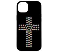 Rosa Fiore Divina Fede Religiosa Croce Cristiana Cristo Custodia per iPhone 14 Plus