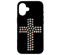 Rosa Fiore Divina Fede Religiosa Croce Cristiana Cristo Custodia per iPhone 16