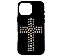 Rosa Fiore Divina Fede Religiosa Croce Cristiana Cristo Custodia per iPhone 16 Pro Max
