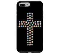 Rosa Fiore Divina Fede Religiosa Croce Cristiana Cristo Custodia per iPhone 7 Plus/8 Plus