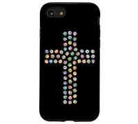 Rosa Fiore Divina Fede Religiosa Croce Cristiana Cristo Custodia per iPhone SE (2020) / 7 / 8