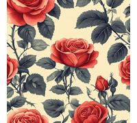 Rosa Fiore Spina Pellicola Adesiva per Mobili Pianta Floral Carta da Parati Rimovibile Autoadesiva Opaco Ispessita Wallpaper Impermeabile Decorativa Rullo Sticker per Cucina Armadio Porta 0.4x10 m