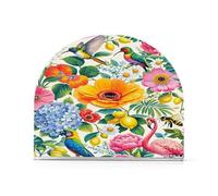 Rosa Flamingo Flowers acrilico ristorante tovagliolo titolare per esterni, sala da pranzo tavolo autoportante tovagliolo dispenser decorazione per la casa per bagno, ristorante