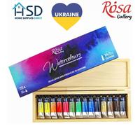 Rosa Gallery Artisti Acquerelli IN Tubetti 14x10ml Classico Colori Legno Box Set