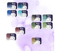 Rosa Gallery Vernici per Acquerello Professionali Super Granulazione 11 Ciotole da 2,5 ml Set di Vasetti N4