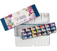 Rosa Gallery Watercolour Paint Set Metallo Tin Tutto Completo Vaschette Artista