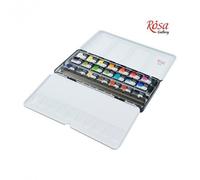 Rosa Gallery Watercolour Paint Set Metallo Tin Tutto Completo Vaschette Artista