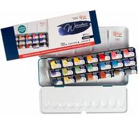 Rosa Gallery Watercolour Paint Set Metallo Tin Tutto Completo Vaschette Artista