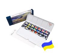 Rosa Gallery Watercolour Paint Set Metallo Tin Tutto Completo Vaschette Artista