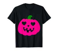 Rosa Halloween Cuore Zucca Jack-o-Lantern Sinistro Haunt Maglietta