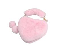 Rosa Heart Pocket-Place Handmade Pocket Cuore, , tasche a spalla morbida morbida servizio di lunga durata pratica tasca cuore per donne, studenti, estusioni, Rosa chiaro, Se référer au