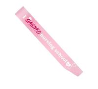 Rosa I Sopravvissuto Infermiera Congratulazioni mediche laureati Satin Sash Mi sono laureato (rosa)