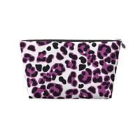 Rosa leopardato, Borsa da toilette Borsa per trucco Borsa per cosmetici Borsa da toilette da viaggio portatile