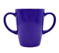 Rosa Lifestyle Tazza in melamina con due manici, leggera, 126 g, capacità 400 ml, aiuto per la mobilità quotidiana per anziani, demenza, tremori, artrite e presa debole (viola)