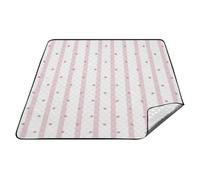 Rosa Linea Spots Impermeabile Spiaggia Coperta Portatile Outdoor Party Spiaggia Picnic per Famiglia Primavera Regali cobija para la playa