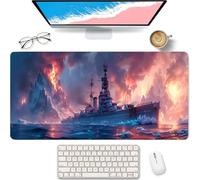 Rosa Liscio Mousepad XXL 1000x500x3mm, Nave Da Guerra Liscio Mousepad 4-954