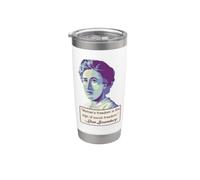Rosa Luxemburg Ritratto e Citazione Bicchiere termico in acciaio inox doppia parete