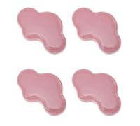 Rosa Maniglia a Nuvola 4 Pezzi in Ceramica per Cassetti e Scarpiere | Decorazione per Arredi Domestici, Affidabile e Sicura, Facile da Installare, Finitura Rosa Ceramica