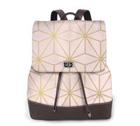 Rosa metallizzato astrale oro,Zaino da donna, impermeabile, leggero, in pelle PU, alla moda, da viaggio