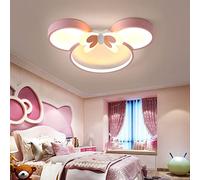 rosa minnie camere per bambini plafoniera 50cm rotondo dimmerabile con telecomando lampadario moderna design cartoon lampade per bambini camera da letto soggiorno sala da pranzo ufficio sospensione