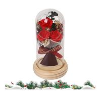 Rosa nella campana di - artificiale fatto a mano con luci decorative | Regalo romantico per lei, rosa sotto il bellissimo e la , fiori conservati per mobili