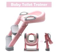 Rosa Neonato Vasino Training Sedile Scala Passo Toilette Bambina Sedia Bathr