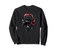 Rosa Nera Fiore Botanist Garden Flower Rose Felpa