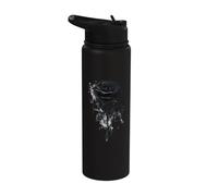 Rosa Nera Fiore Giardino Botanico Fiore Rosa N Stainless Steel Insulated Water Bottle