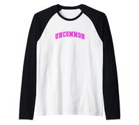 Rosa Non comune Raro Rosa Grafica Maglia con Maniche Raglan