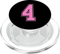 Rosa Numero 4 Uniforme Numerata Squadra Sportivo PopSockets PopGrip per MagSafe