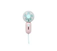 (Rosa) Nuovo ventilatore portatile con ricarica USB Mini Macaron Piccolo ventilatore Piccolo ventilatore tascabile