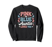 Rosa o Blu Auntie Loves You Baby Shower Felpa