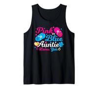 Rosa o Blu Auntie Loves You Gender Reveal Canotta