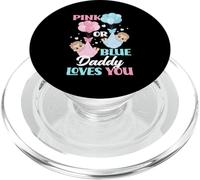 Rosa o Blu Daddy Loves You Gender Reveal Party PopSockets PopGrip per MagSafe