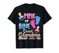 Rosa o Blu Great Grandma già Loves You Baby Boy Girl Maglietta