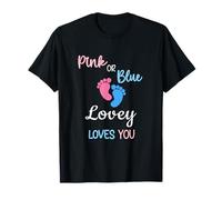 Rosa o Blu Lovey Loves You Special Grandma Maglietta