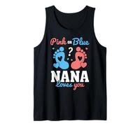 Rosa o Blu Nana Loves You Baby Gender Reveal Party Canotta