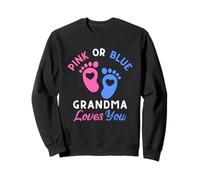 Rosa o Blu Nonna Loves You Felpa